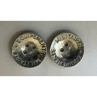 French Army “Equipments Militaire” metal buttons
