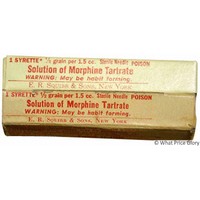 US Morphine Syrette Boxes