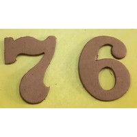 US Leather Numbers for Cavalry and Mounted Troops Saddle Cloth