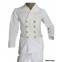 US Navy Chief Petty Officer CPO White Reefer Jacket