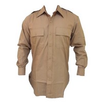 US Army Officer Light Weight Khaki Poplin Shirts (Improved Run)